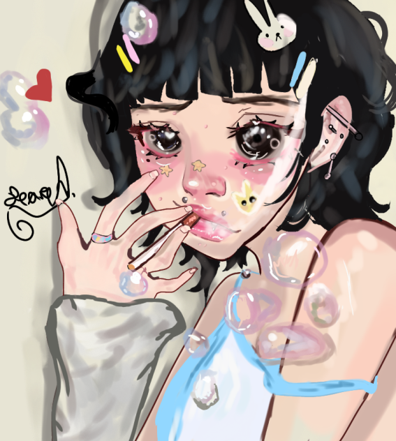 first bad attempt at doing jelly art