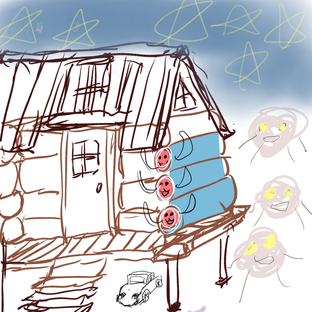 どんちゃんと羊の家