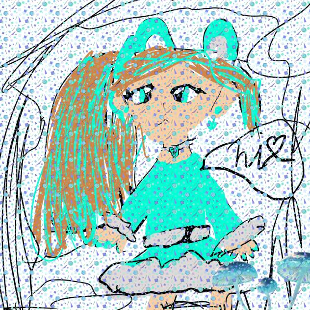 Cute bear girl