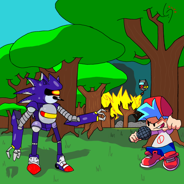 Friday night funkin vs mecha sonic