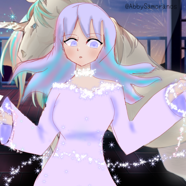 crystal transforming to princess - ibisPaint