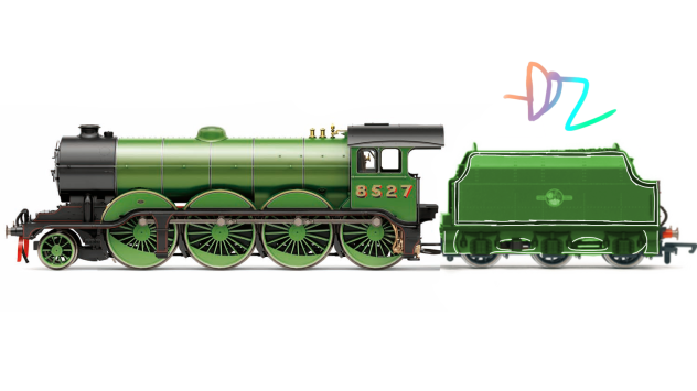 2-8-0 B12 with lms coronation tender