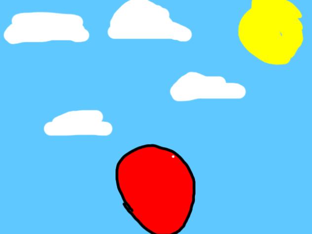 a bola saltitante - ibisPaint