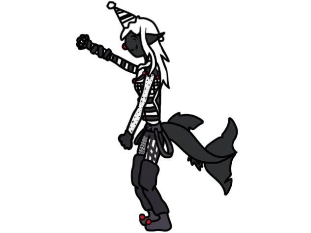 Goofy shark demon dancin’