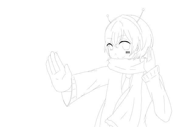 彗星ハネムーン まふまふ 線画