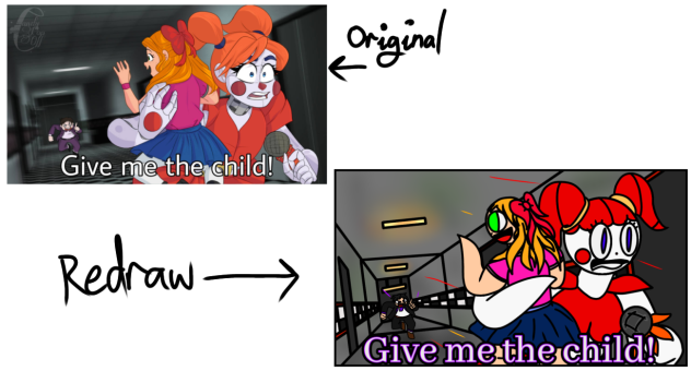 Give me the child redrawn