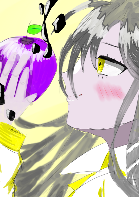 灰色は自ら黒に