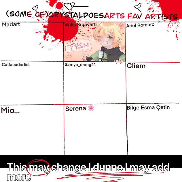 CrystalDoesArt's Fav Artists!