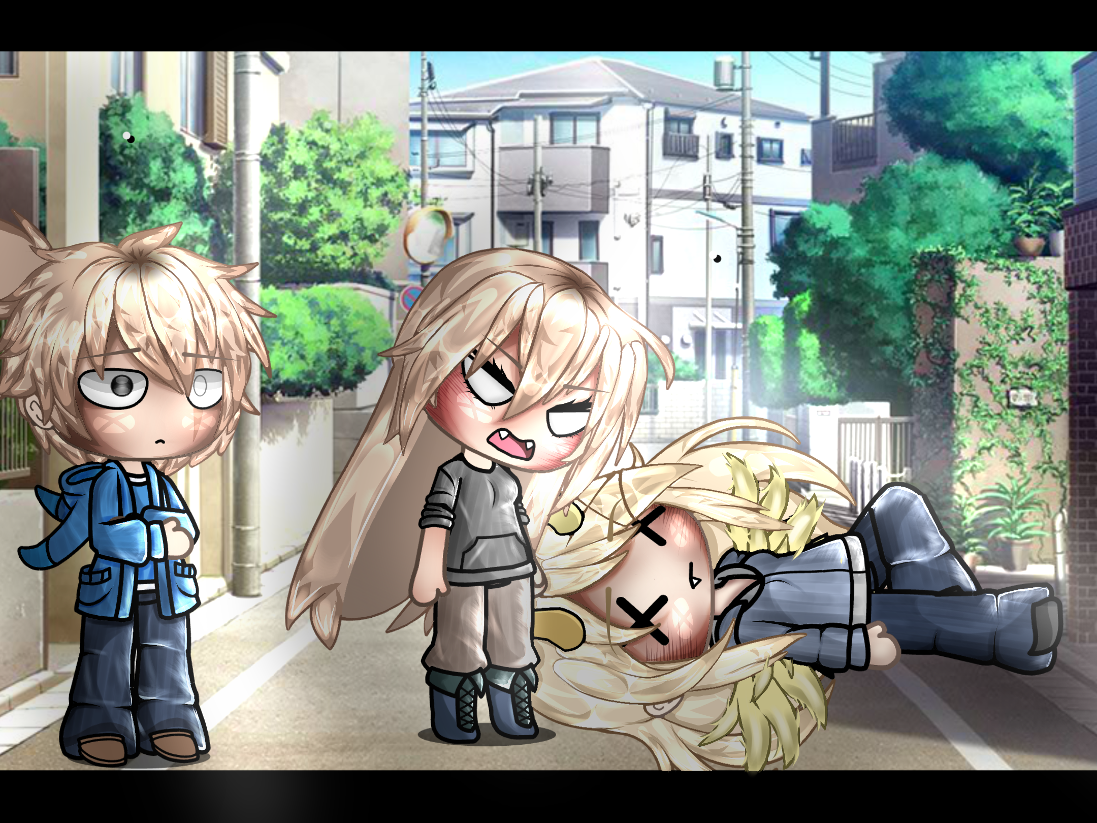 These three dumb@sses being siblings - ibisPaint