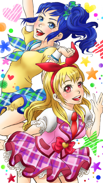 アイカツ！・星宮いちご＆霧矢あおい - ibisPaint