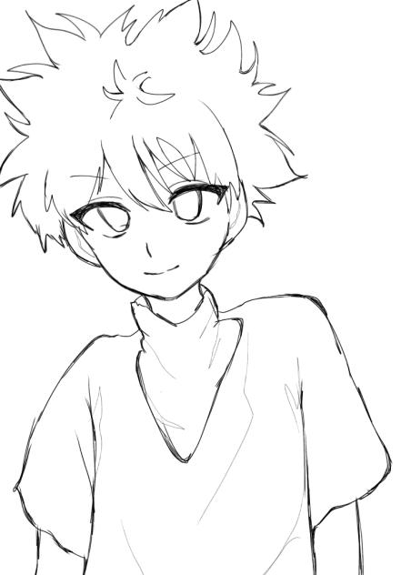 キルア　塗り絵