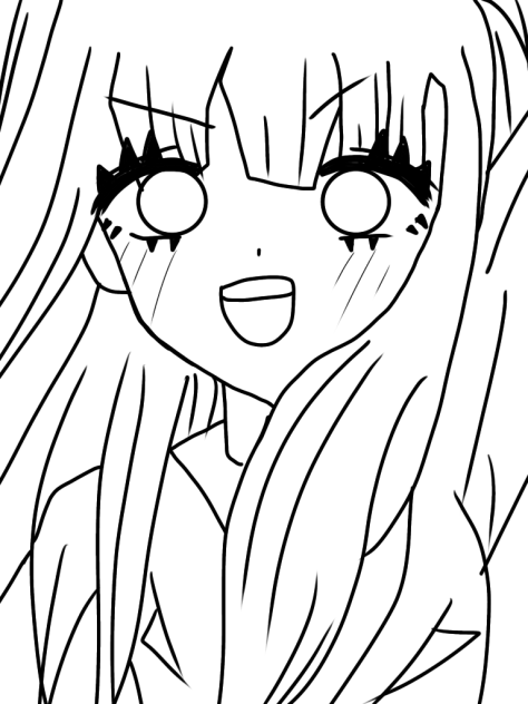 はいっ！！　　　　　線画