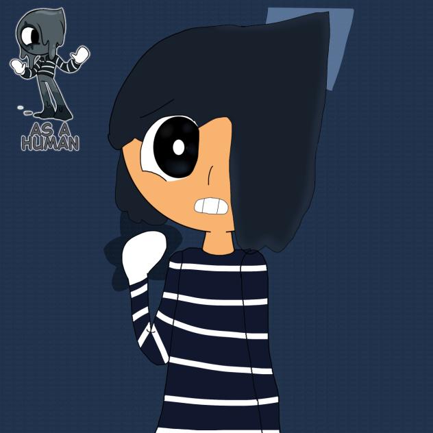 Silly blot mime as a human (D’s W)