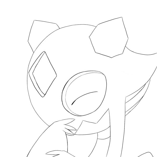 ユキメノコ塗り絵