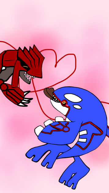 カイオーガ→グラードン(チョコ)