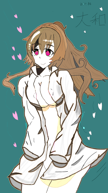 裸ワイシャツ？