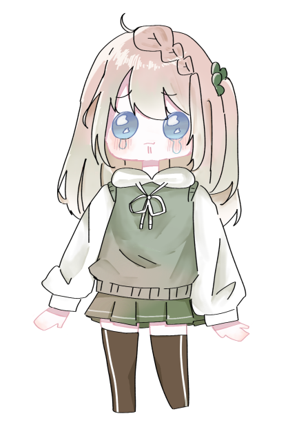 ミニキャラ立ち絵！（泣き顔）