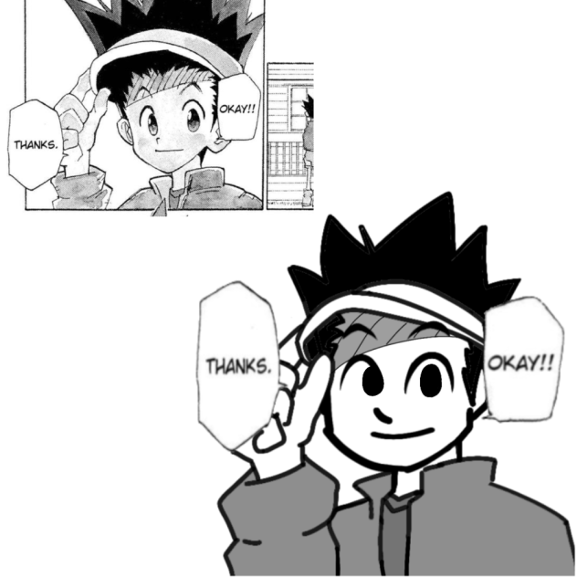 Manga panel redraw - ibisPaint