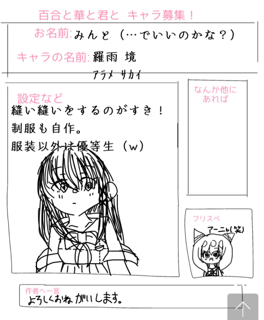 キャラ募集参加