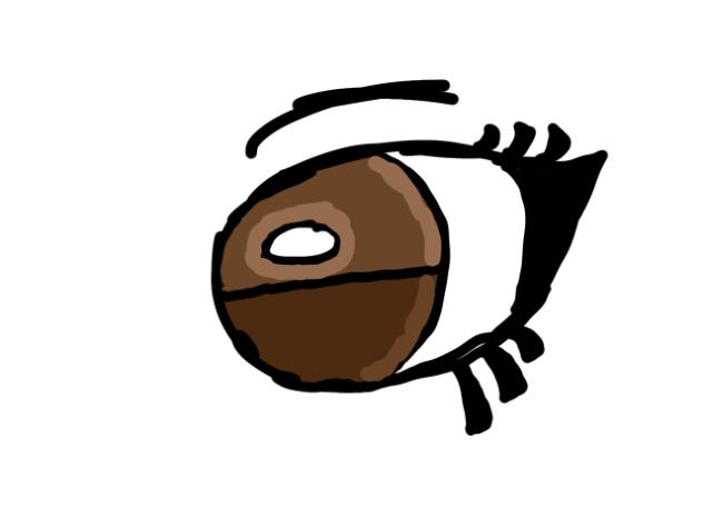 random ahh brown eye