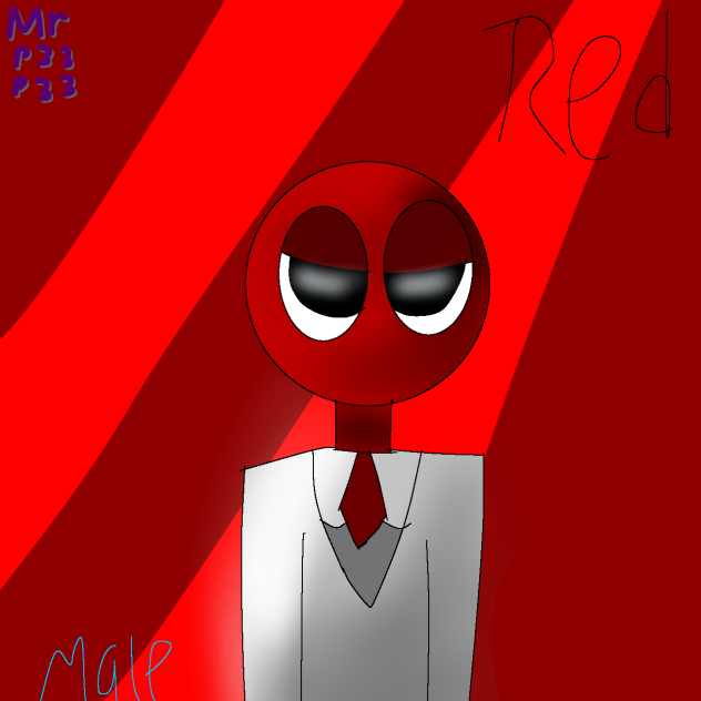 Drawing Red from Rainbow friends