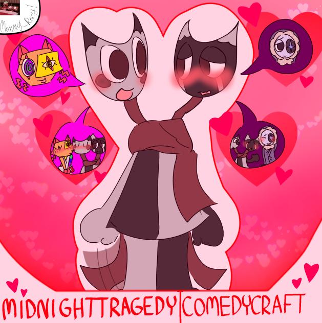 🎭🌙 MIDNIGHTTRAGEDY . COMEDYCRAFT 🖍🎭