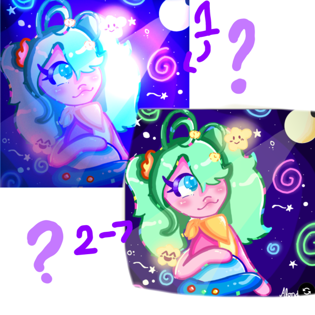 2 alien girls - ibisPaint