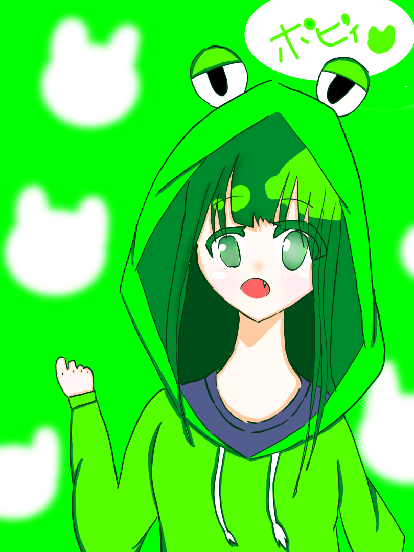 カエルの擬人化てきな？ - ibisPaint