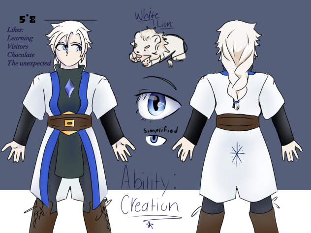 My White lion character.