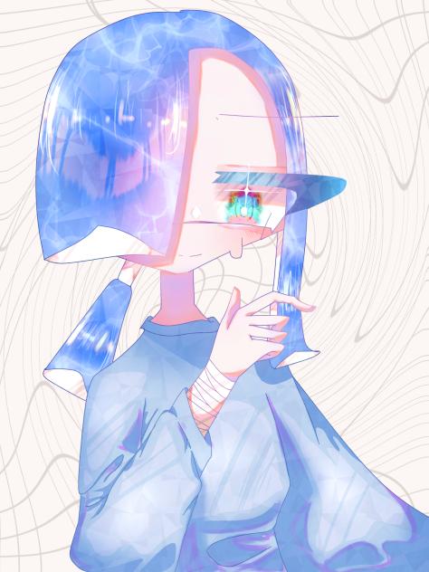 二学期バージョンのおあ描いてみた