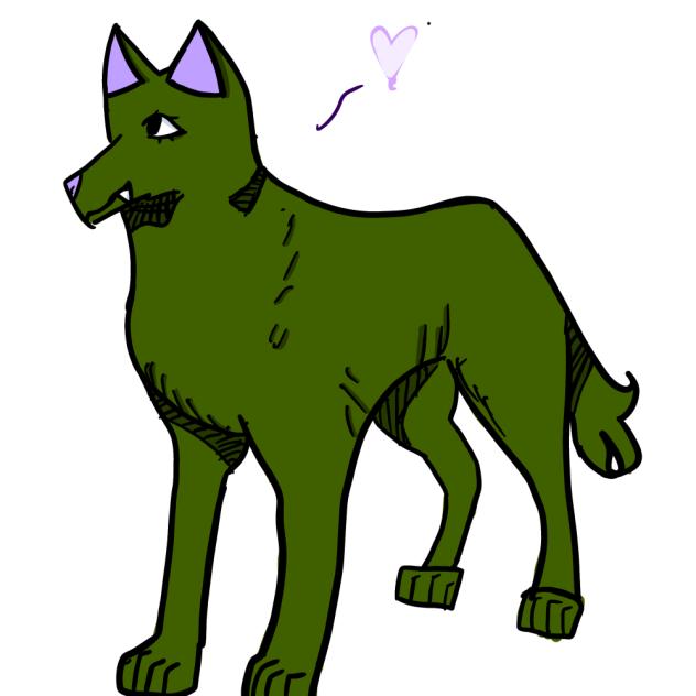 Green wolf C;