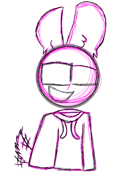 Neon Gum-Gum Line Art