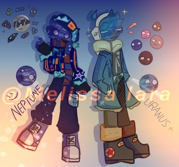- urano y neptuno humanizados xd -- ✨
