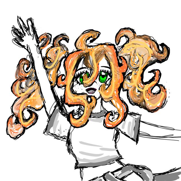 OC Izzy concept sketch.