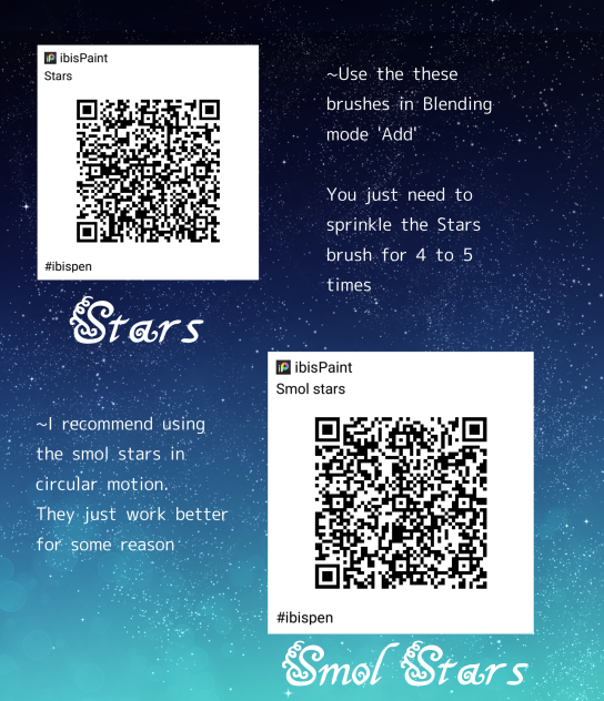 Stars brushes ibisPaint