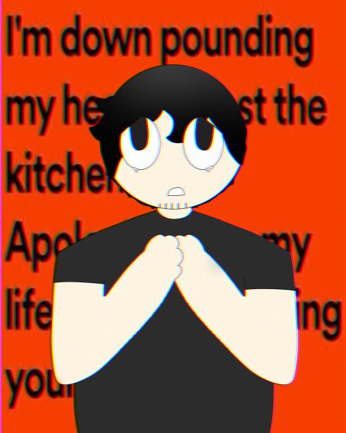 AGAINST THE KITCHEN FLOOR