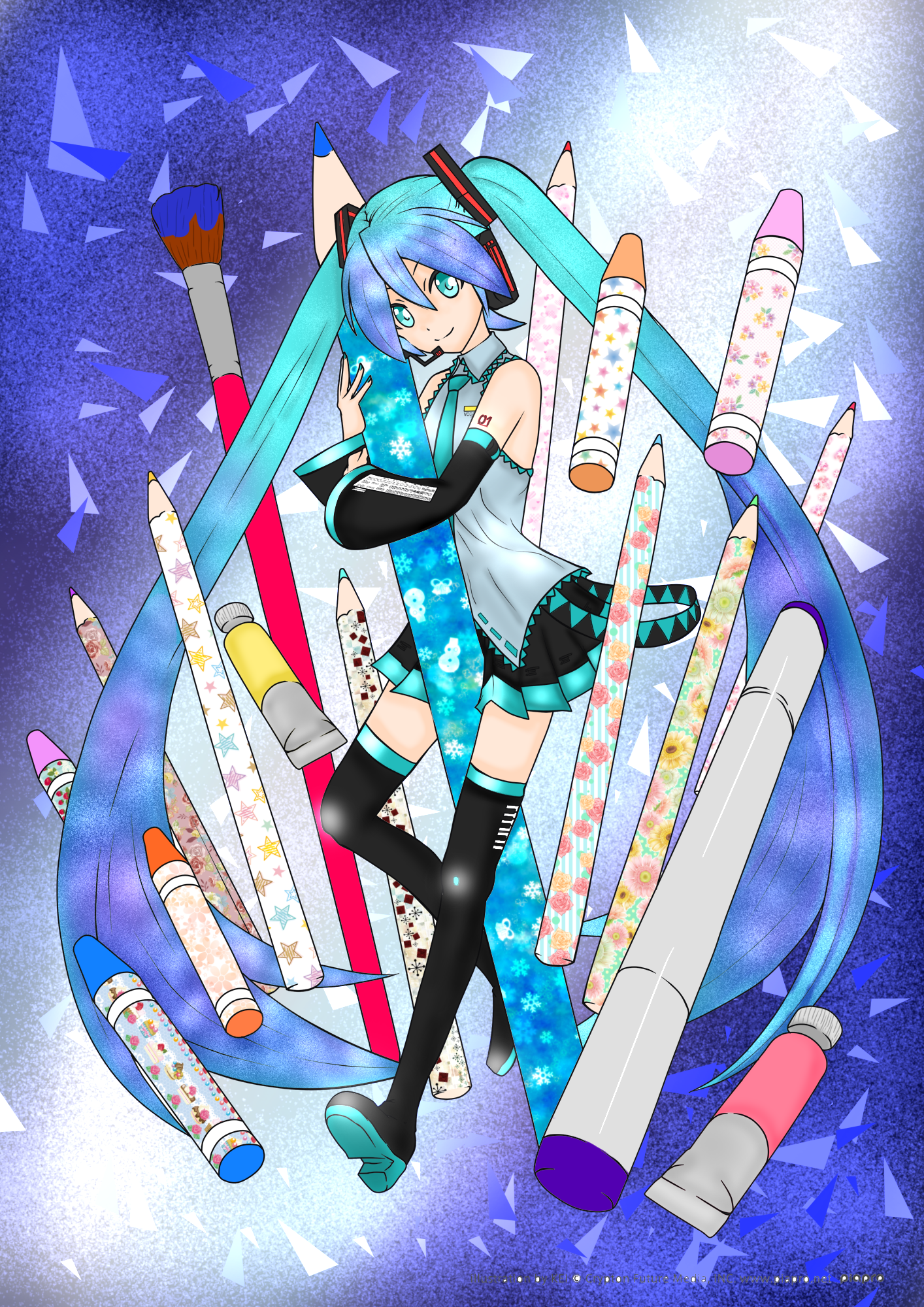 初音ミクの塗り絵 - ibisPaint