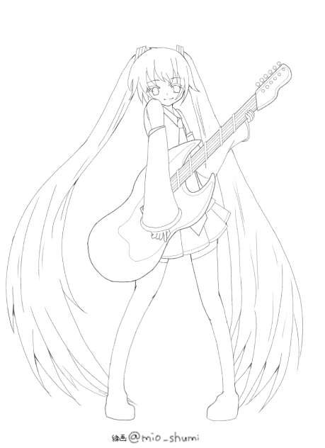 初音ミク ギター