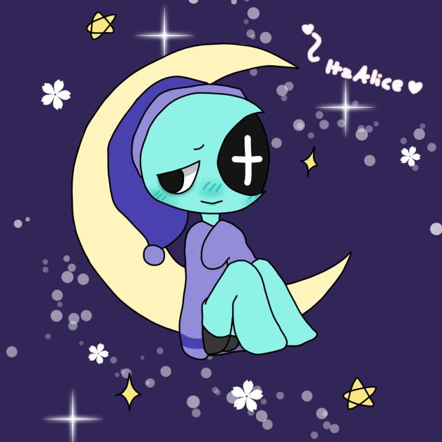 Lil Astro on the moon