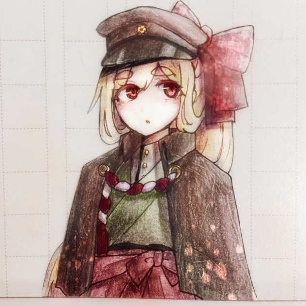 色鉛筆風グリザイユ