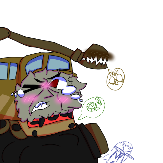Diesel 10 he hurts his stomatch