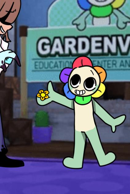 Dandy gives a flower to Delilah