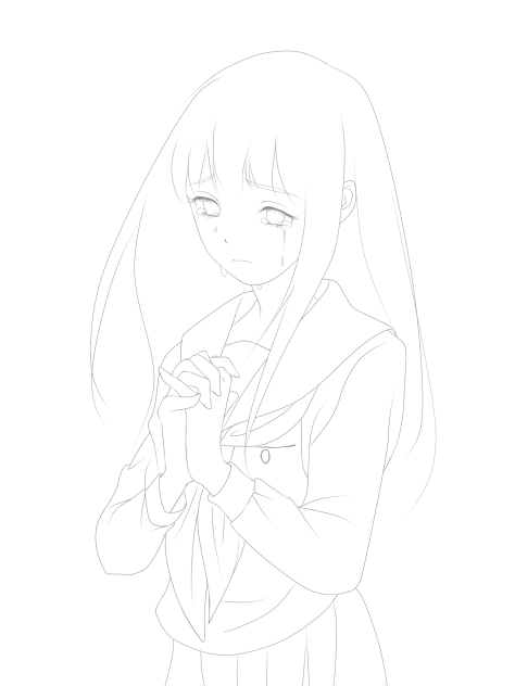 【線画】千反田える（京アニ哀悼）