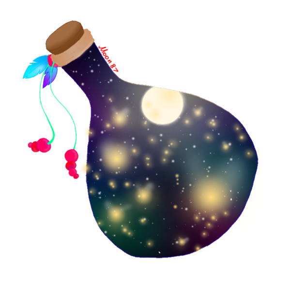 fireflies in a flask.