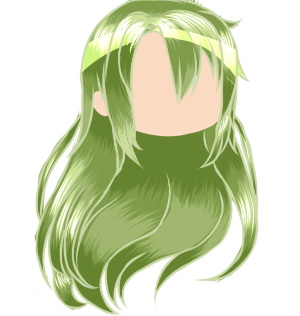 un edit de cabello largo - ibisPaint