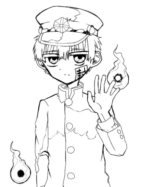 花子くん　線画