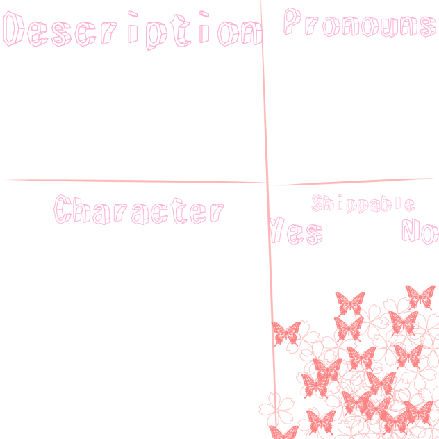 Character sheet for dead in love