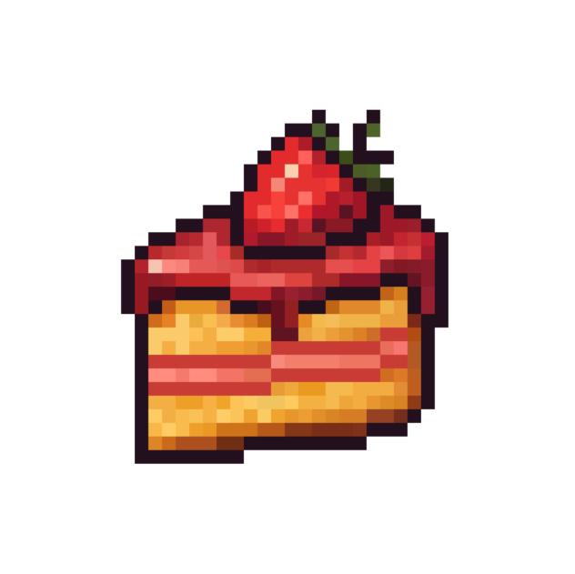 strawberry cake pixel 3