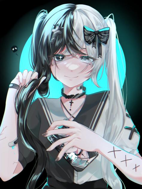 不適な笑み