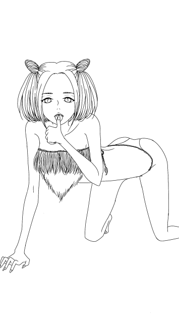 ちょうだい 線画